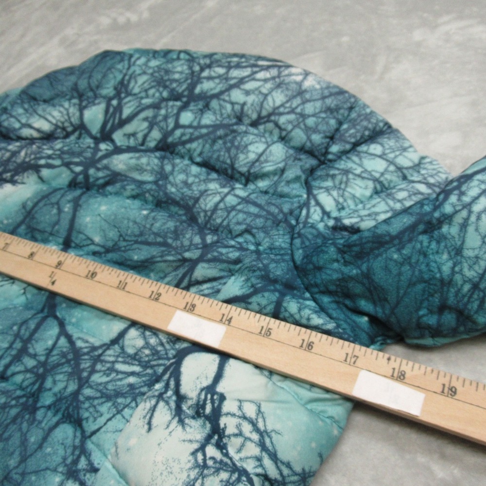 Patagonia Down Sweater Down‎ Jacket Girls XL 14 Teal Tree Print Puffer Warm READ - Picture 16 of 16